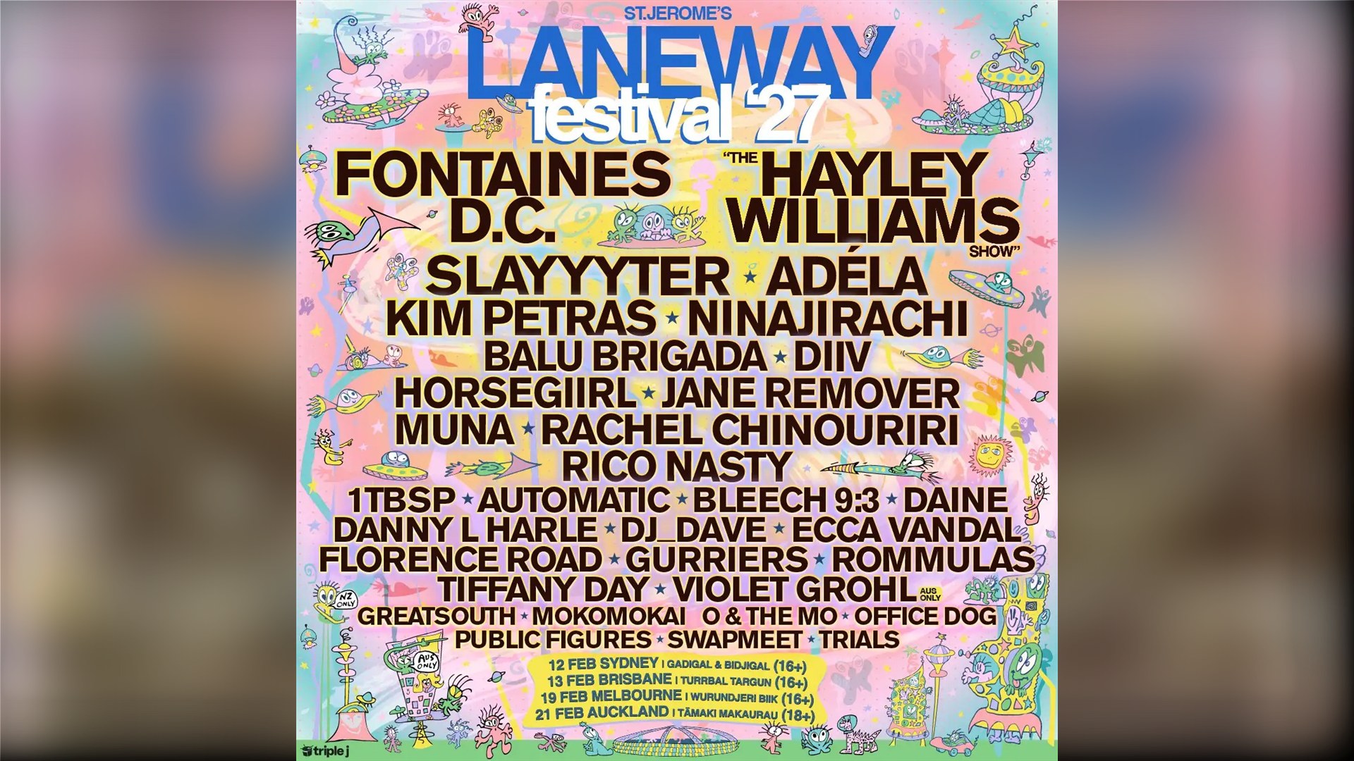 Laneway Festival Sydney 2027